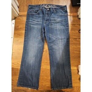 Cult of Individuality Jeans Men’s 40x30 Blue Hagen Straight Denim Distressed